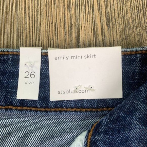 SOLD! STS Blue Emily Raw Hem Denim Mini Skirt - Picture 6 of 9